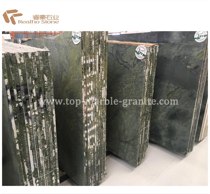 peacock green marble