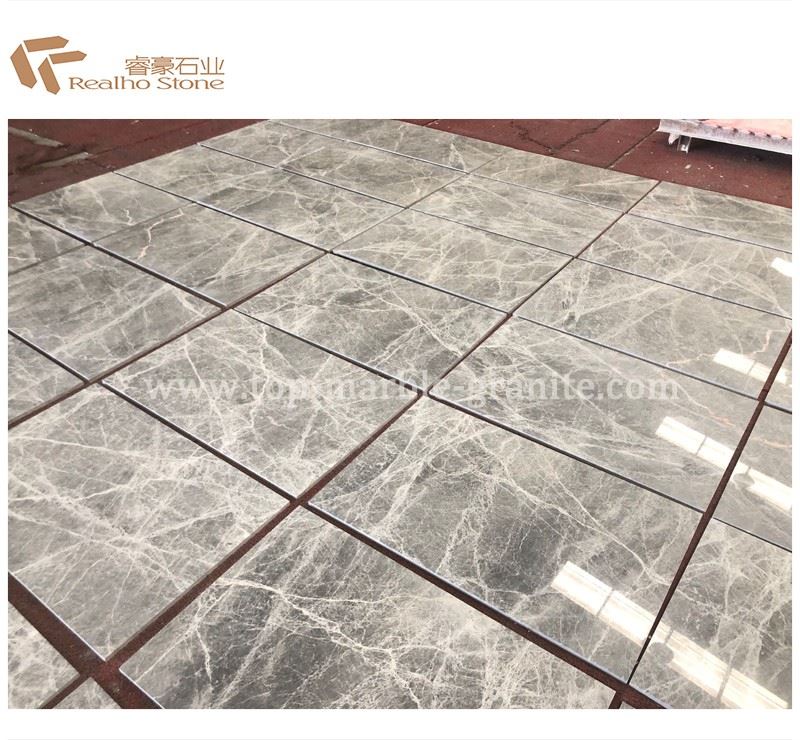 silver grey emperador marble