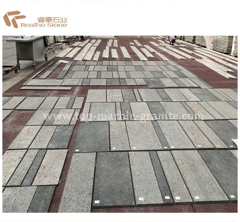 Volcanic stone tiles