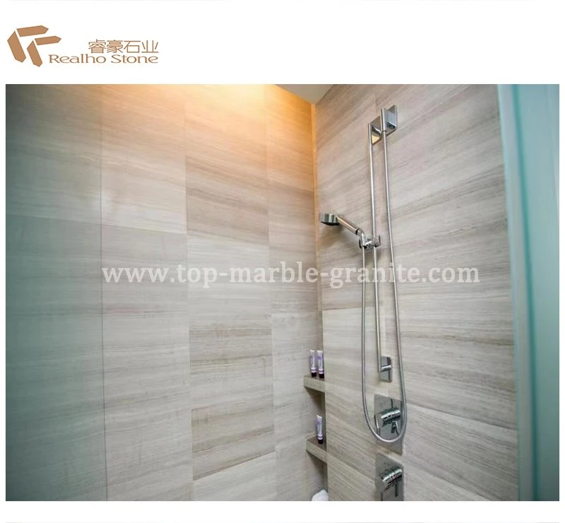 wooden white marble tile