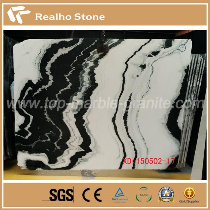 Panda White Marble Slab for Wall Exterrior Tiles