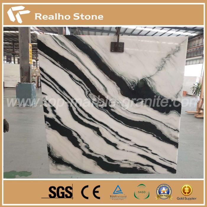 Panda White Marble Slab For Hotel Lobby