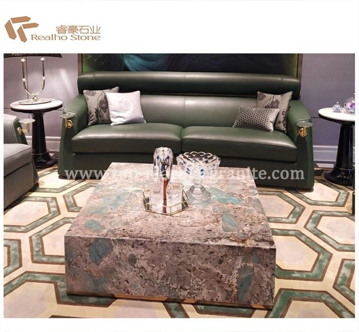 Amazon Green Granite Coffee Table