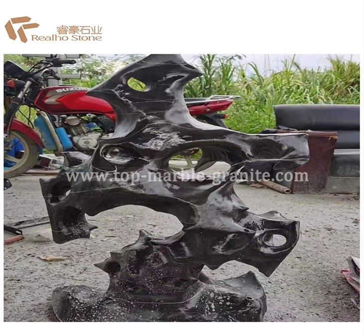Black landscape stone
