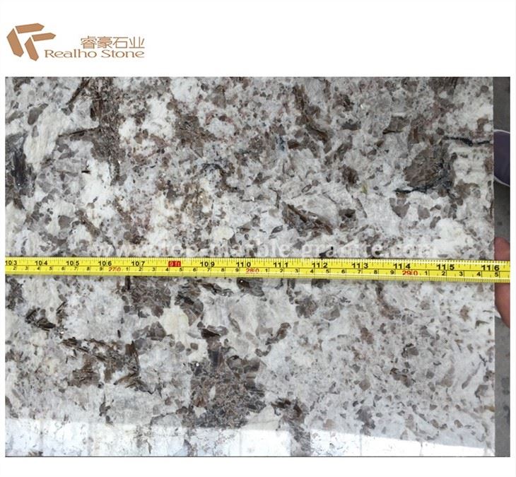 grey granite backsplash