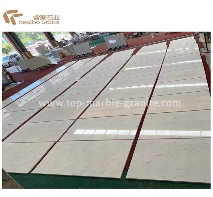 white marble floor tile