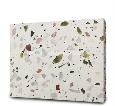 Біла плита Terrazzo