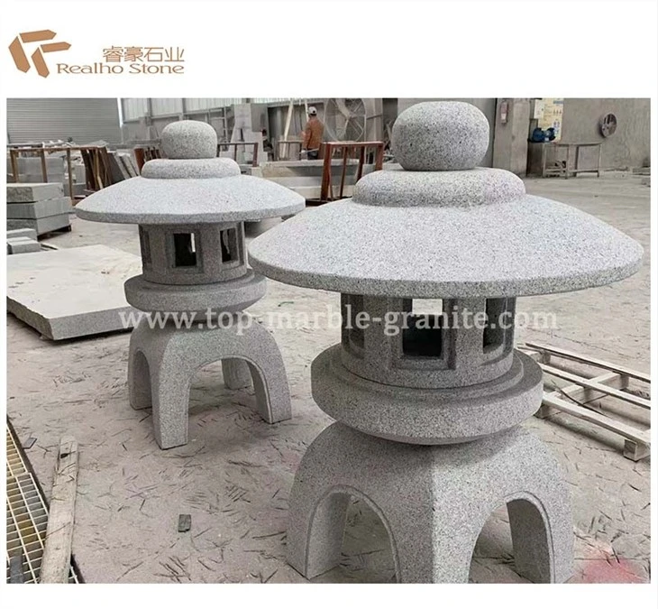 Granite lantern for garden
